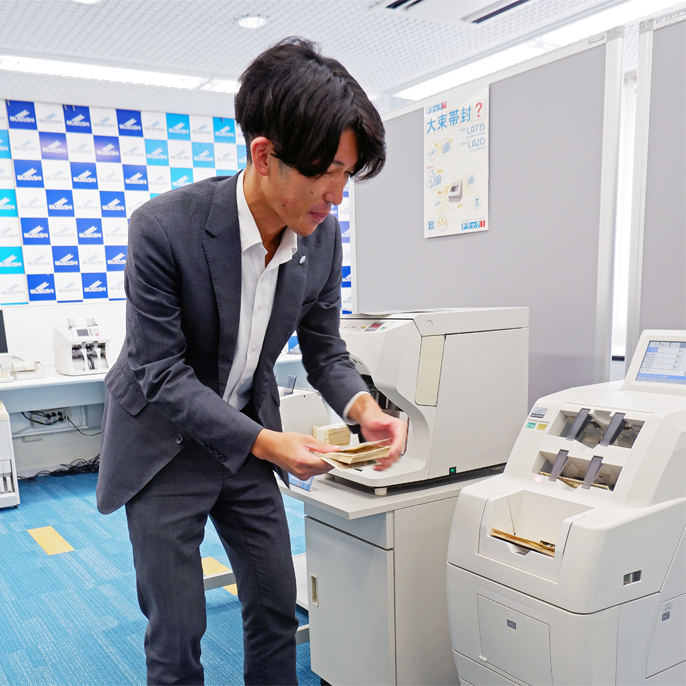 ショールームでの写真